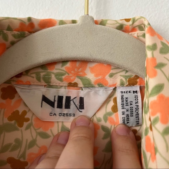 Vintage 70s floral button up shirt - Picture 3 of 3